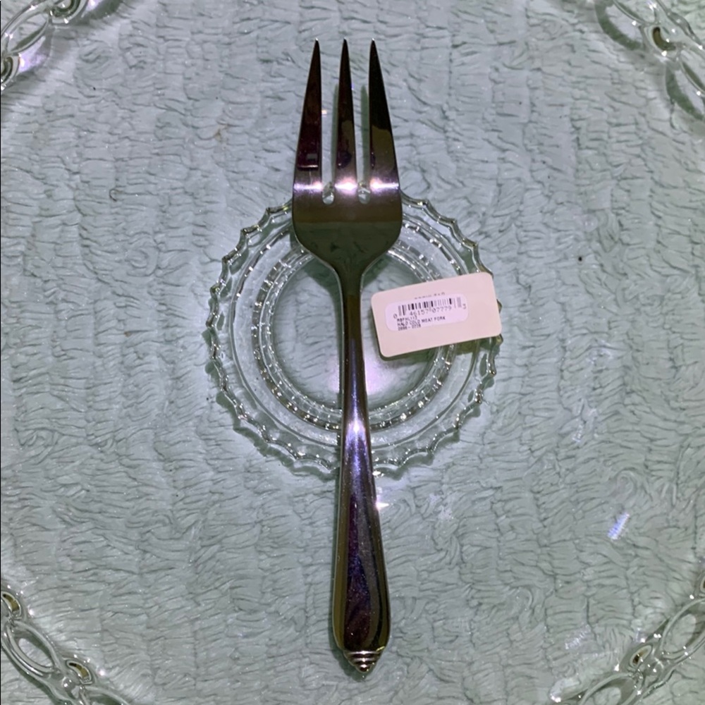 Reed & Barton Halo pattern Cold Meat Stainless Serving Fork